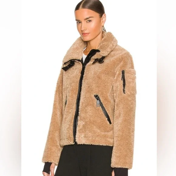 NWT SAM. Sherpa Denver Jacket in Camel - Small - Picture 6 of 11